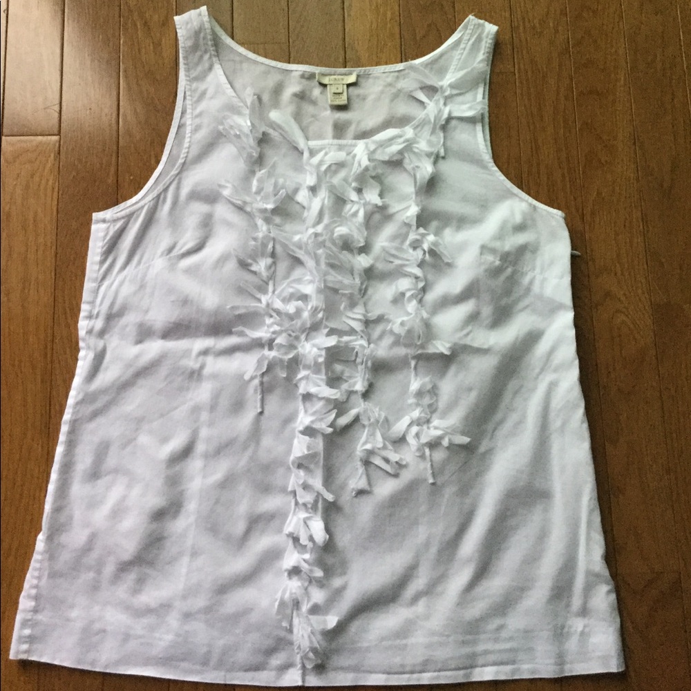 J Crew Fringed Tank Top